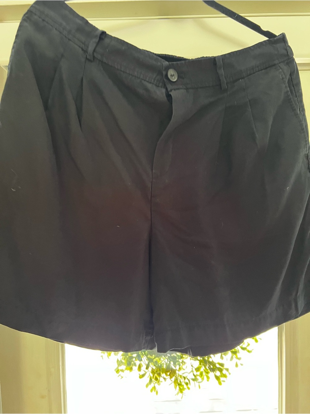 LOFT Black Casual Shorts with Elastic Waist
